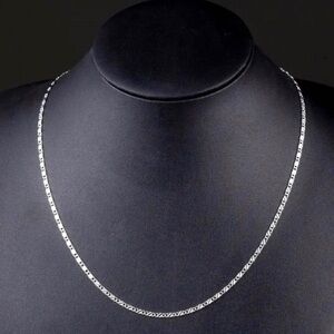 Sterling Silver Figaro Chain Necklace - 20”